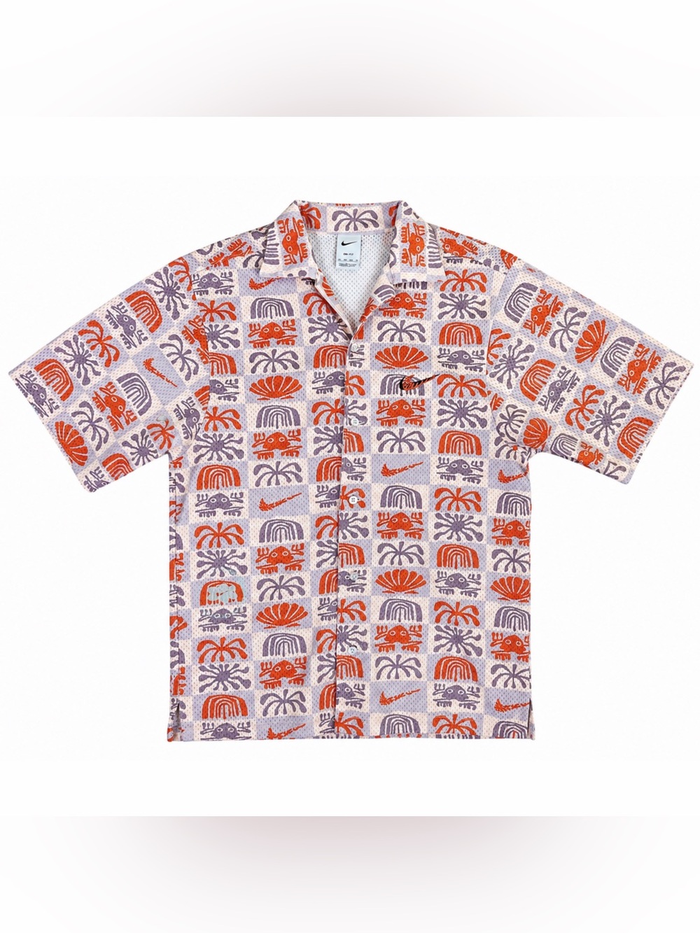 Nike Spring Break Mesh Button Shirt - Mens Size Large - (DV0041-838)